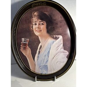 Vintage NOS 1973 Coca Cola Metal Serving Tray Available. Replica Of 1923 Ad.